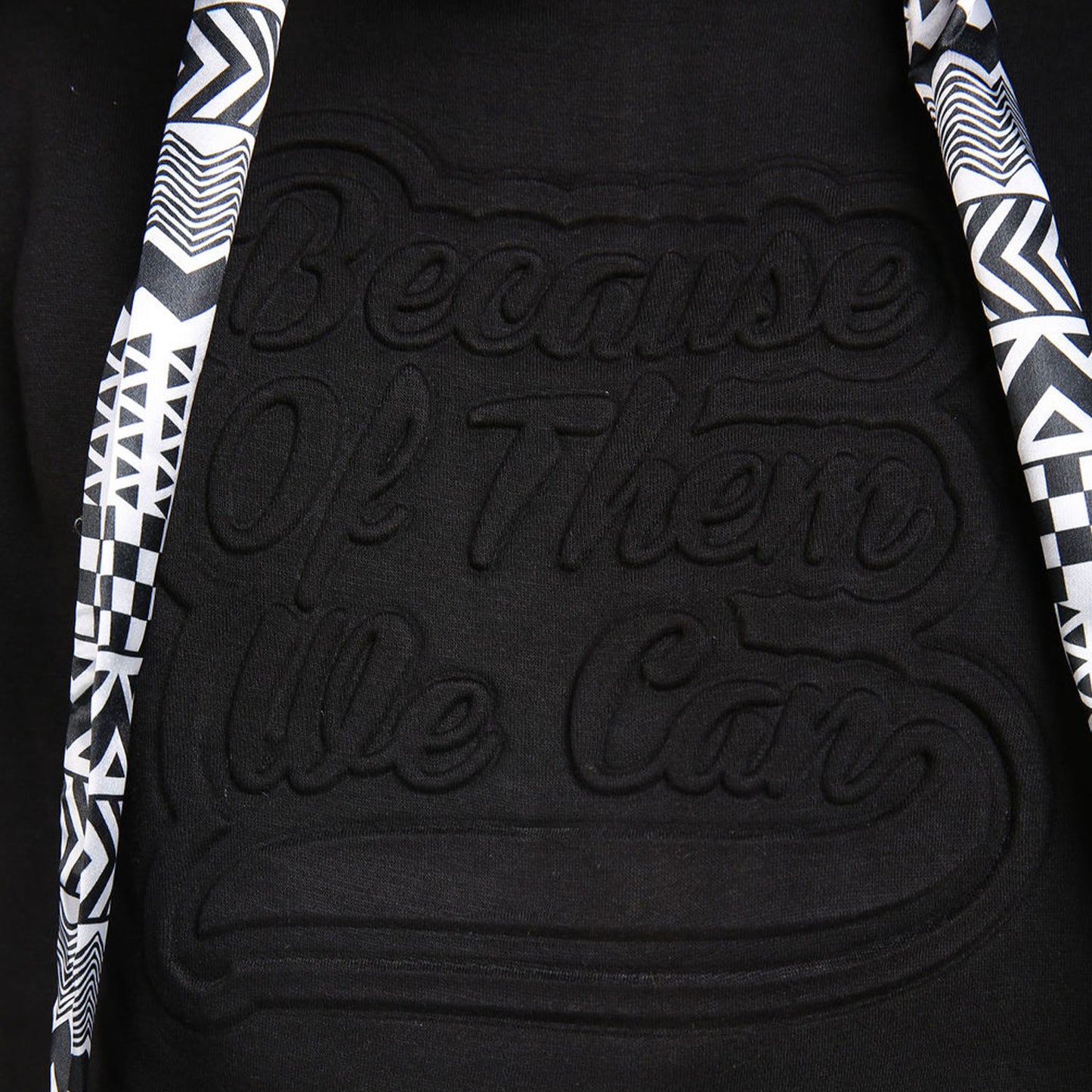 Because of Them We Can Ribbon Sweatsuit - Black
