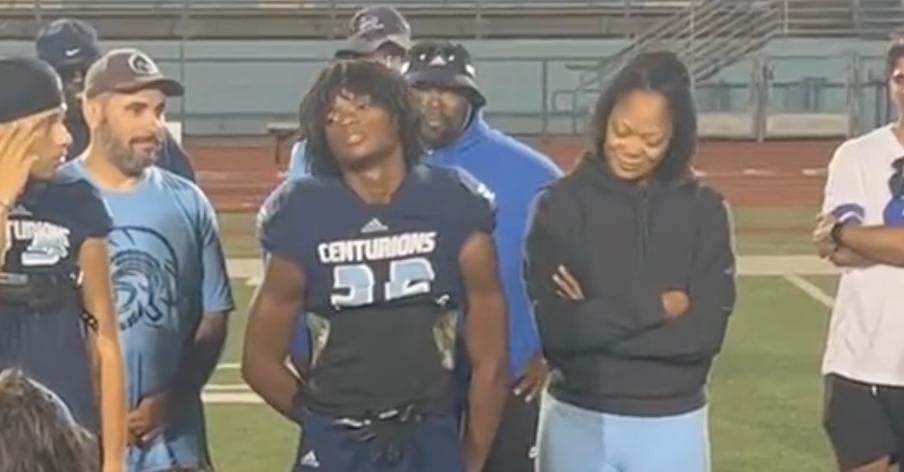 This Mother Came Home Early From Deployment And Surprised Her Son During Football Practice