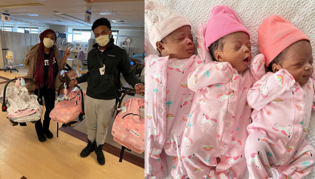 Couple With Rare Double Pregnancy Gives Birth To Adorable, Healthy Triplets
