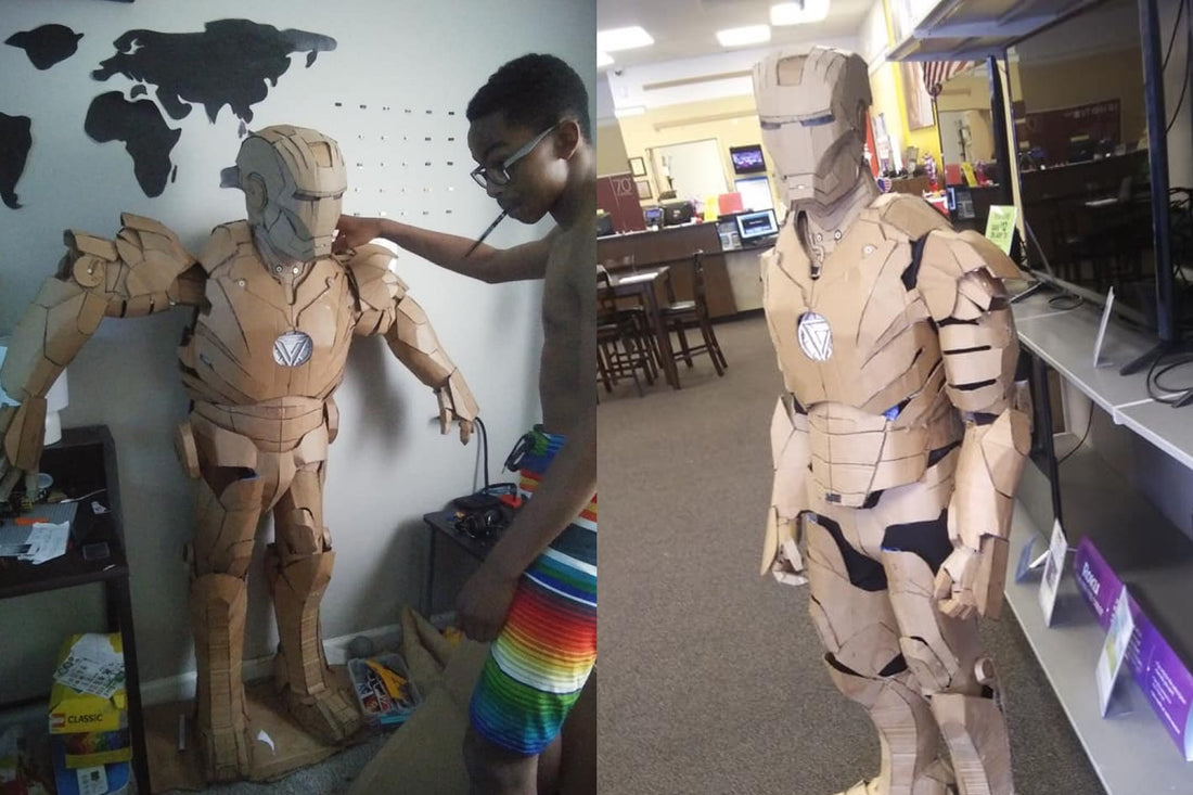 This 15-Year-Old Made a Wearable Iron Man Suit Using Cardboard and Hot Glue