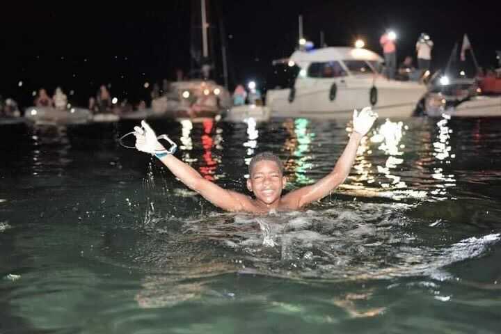 12-Year-Old Makes History, Swimming From Saint Lucia to Martinique To Raise Awareness For Breast Cancer