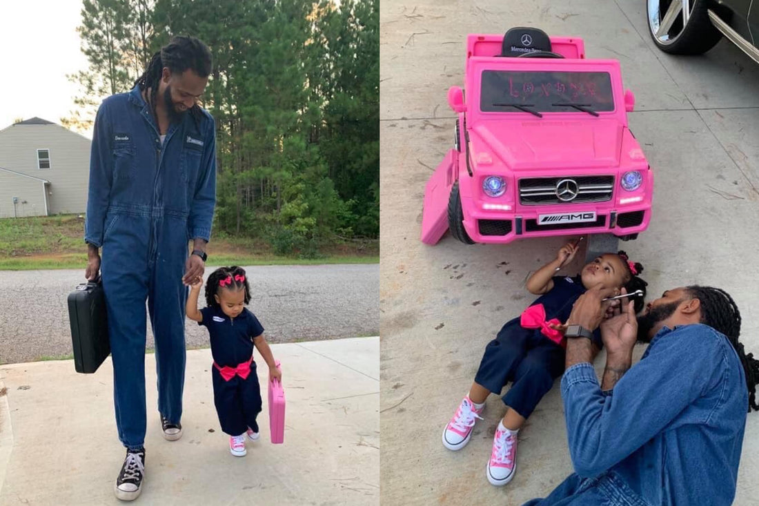 Daddy and Daughter Celebrate Their Birthdays with Adorable Photoshoot