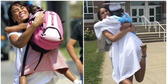 High School Grad Recreates Kindergarten Photo With Mom- The Result Is Priceless