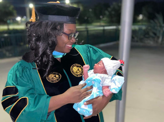 Mom Delivers Healthy Baby And Graduates With PhD in the Same Week