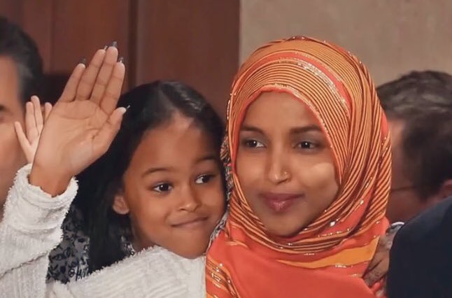 With Her Daughter By Her Side, Ilhan Omar Was Sworn In As The First Somali American Congresswoman