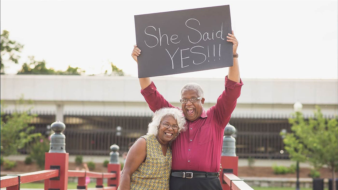 The Heartwarming Love Story Behind This Senior Couple's Viral Engagement Photo