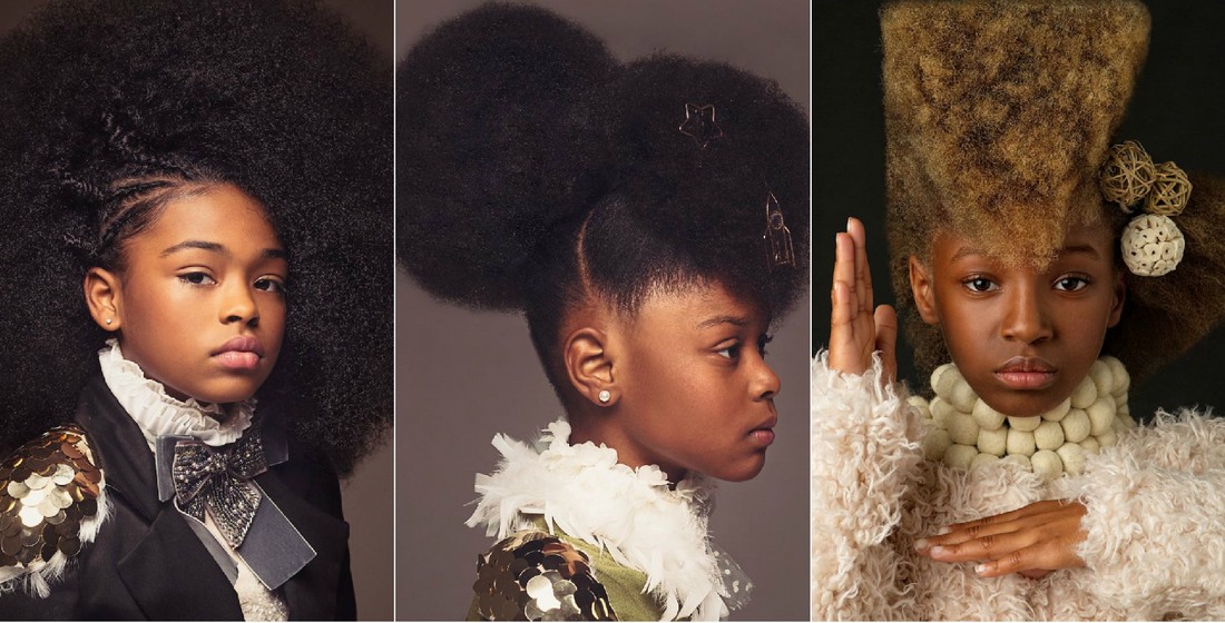 Husband And Wife Photography Team Creates Baroque-Inspired Portraits To Celebrate The Beauty of Black Girls' Natural Hair