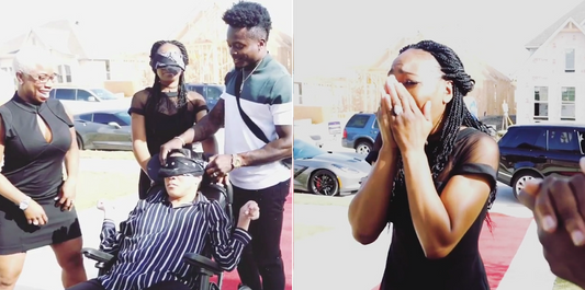 All The Feels: NFL Player Marquise Goodwin Surprises His Mom And Sister With A New House