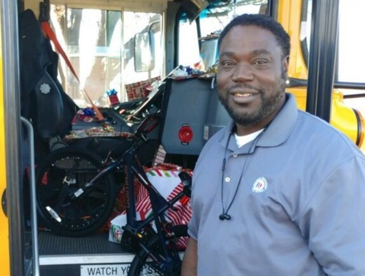 An Inspiring Act Of Kindness: This Elementary School Bus Driver Purchased Christmas Gifts For Every Kid On His Bus Route