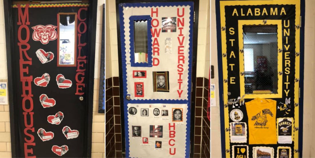 Teachers Represent HBCUs With Door Decorations That Teach Their Students About Historically Black Colleges and Universities