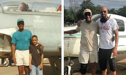 Son Takes Dad on First Official Flight as a Pilot After Following in His Footsteps