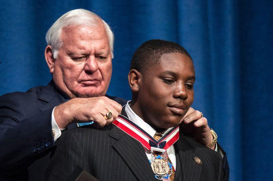 13-Year-Old Who Saved 17 Of His Neighbors During Hurricane Harvey Receives Congressional Citizen Honors Award