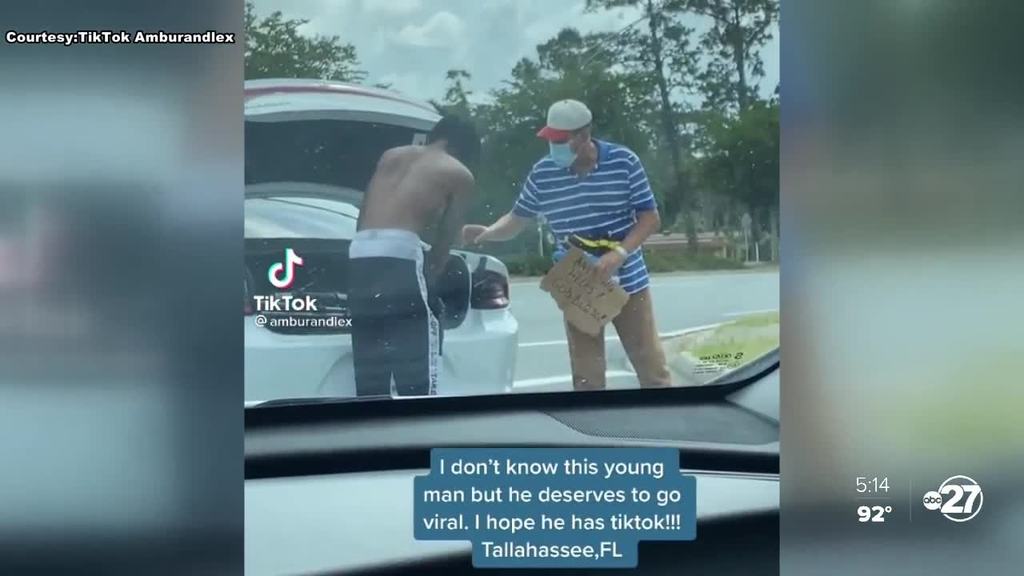 This FAMU Student Was Caught Giving His Belongings To A Person In Need