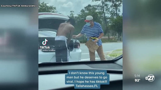 This FAMU Student Was Caught Giving His Belongings To A Person In Need