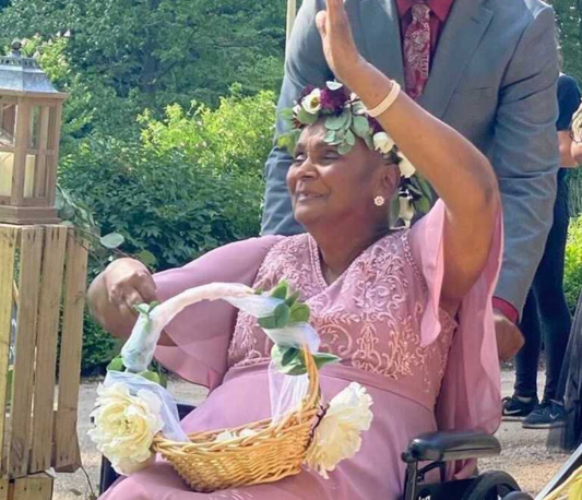 This 87-Year-Old Was 'The Flower Girl' At Her Granddaughter's Wedding Following A Stroke