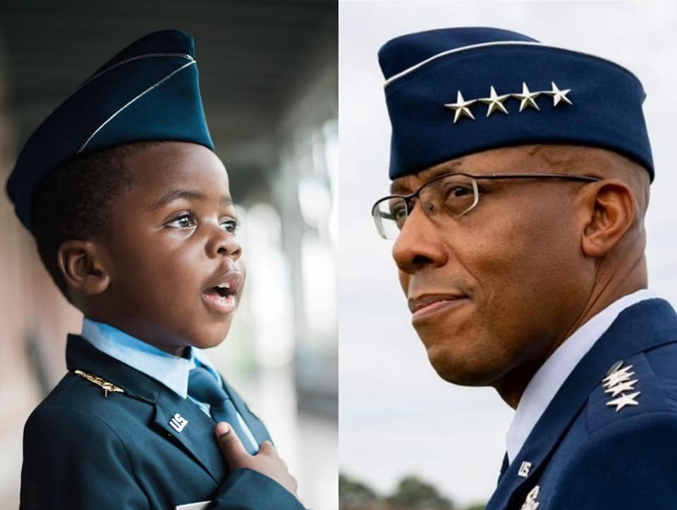 This Young Boy Dressing As His Uncle, The 1st Black U.S. Air Force Chief of Staff, Won Halloween