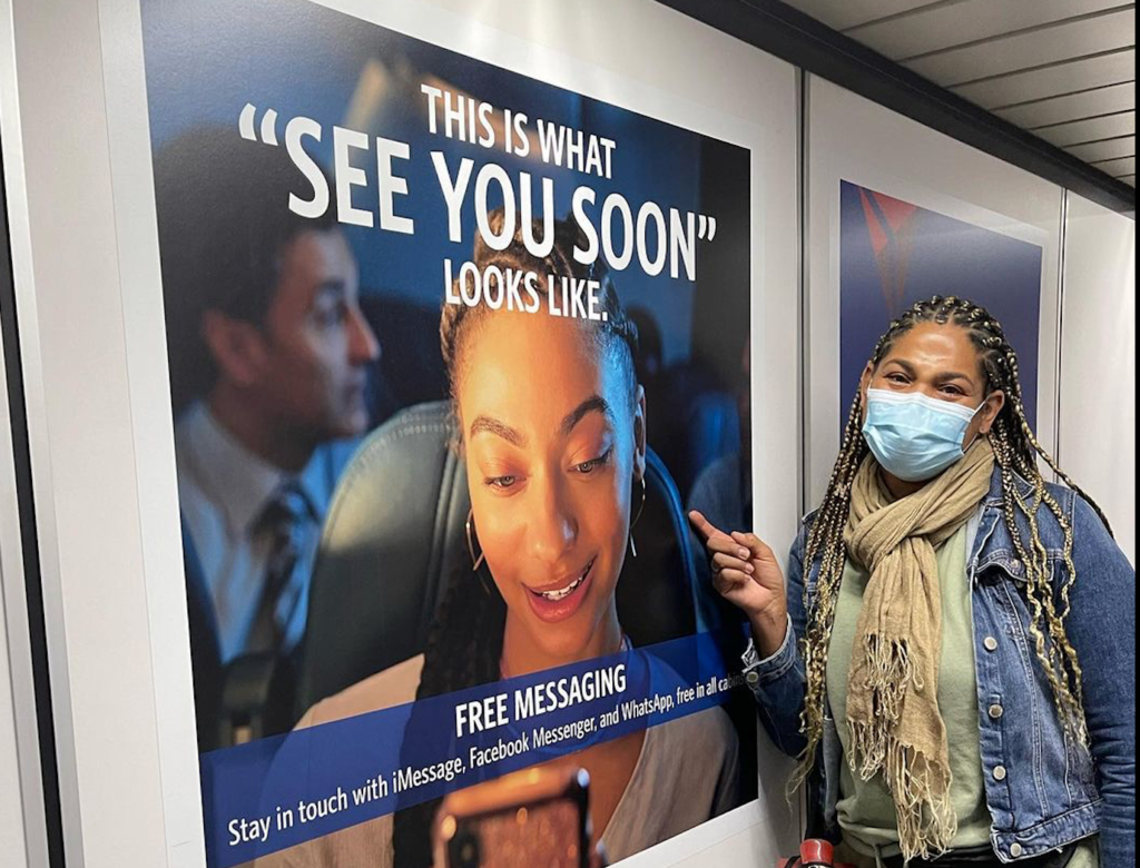 Mother of 24-Year-Old Model Who Passed Away Sees Late Daughter In Delta Ad At The Airport