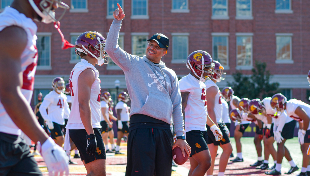 At 39, He's The First Black Head Football Coach At The University Of Southern California In Its 140+ Year History