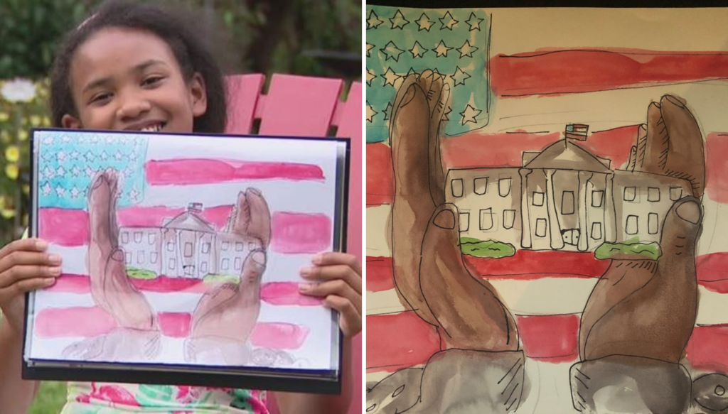 This 9-Year-Old Won First Place In The White House History Association’s National Student Art Competition