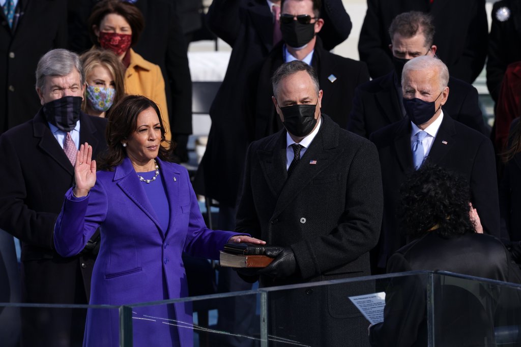 Vice President Kamala Harris Sworn In by Supreme Court Justice Sotomayor, Using Thurgood Marshall’s Bible