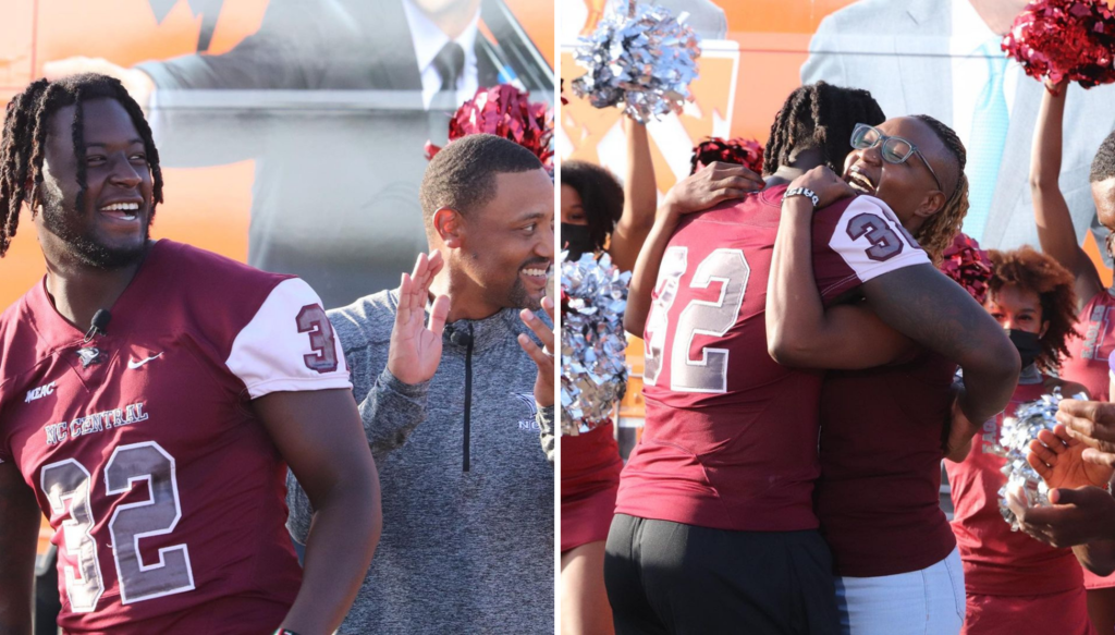 HBCU Football Player Jessie Malit Surprised With A Family Reunion By Good Morning America For His Community Service