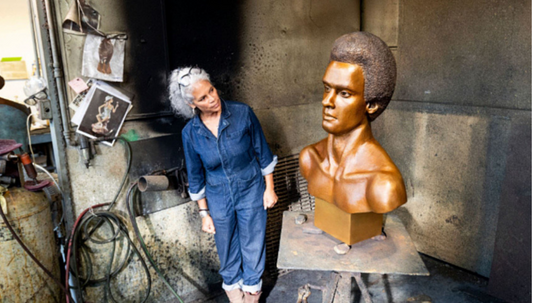 Sculpture of Black Panther Party Founder Huey P. Newton Unveiled in Oakland