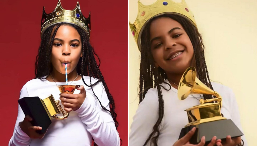 Blue Ivy Carter Dons A Crown And Uses Her Grammy As A Sippy Cup - Celebrating Her Black Girl Magic