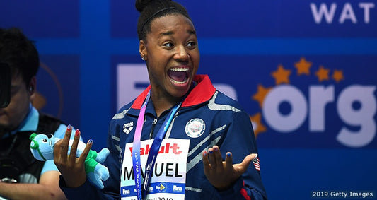 World Champion Simone Manuel Wins Gold Again and Sets a New Record