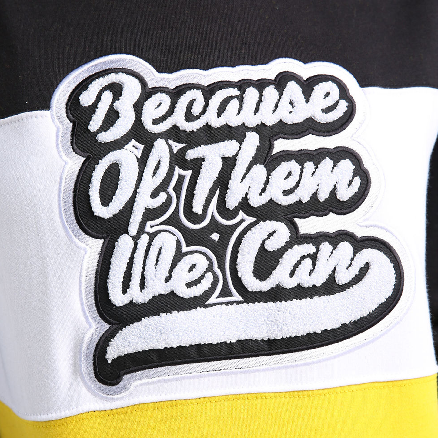 Black And Yellow Because of Them We Can Crewneck