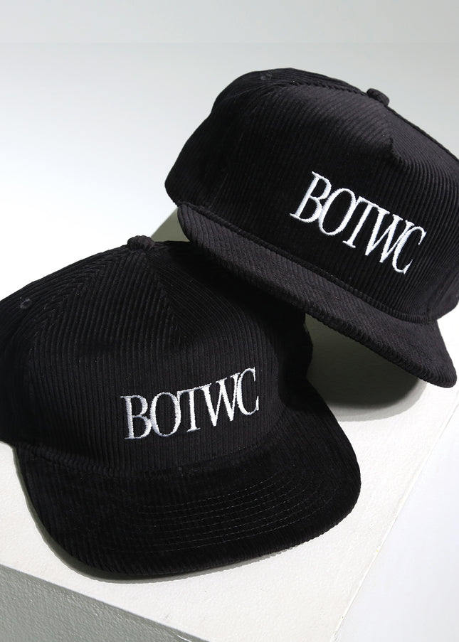 BOTWC Corduroy Six Panel Hat - Black