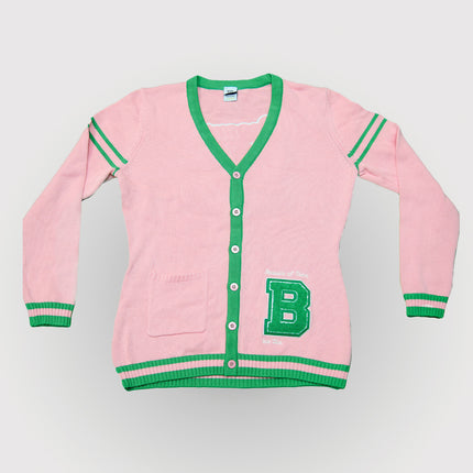 Because of Them We Can Cardigan - Pink and Green
